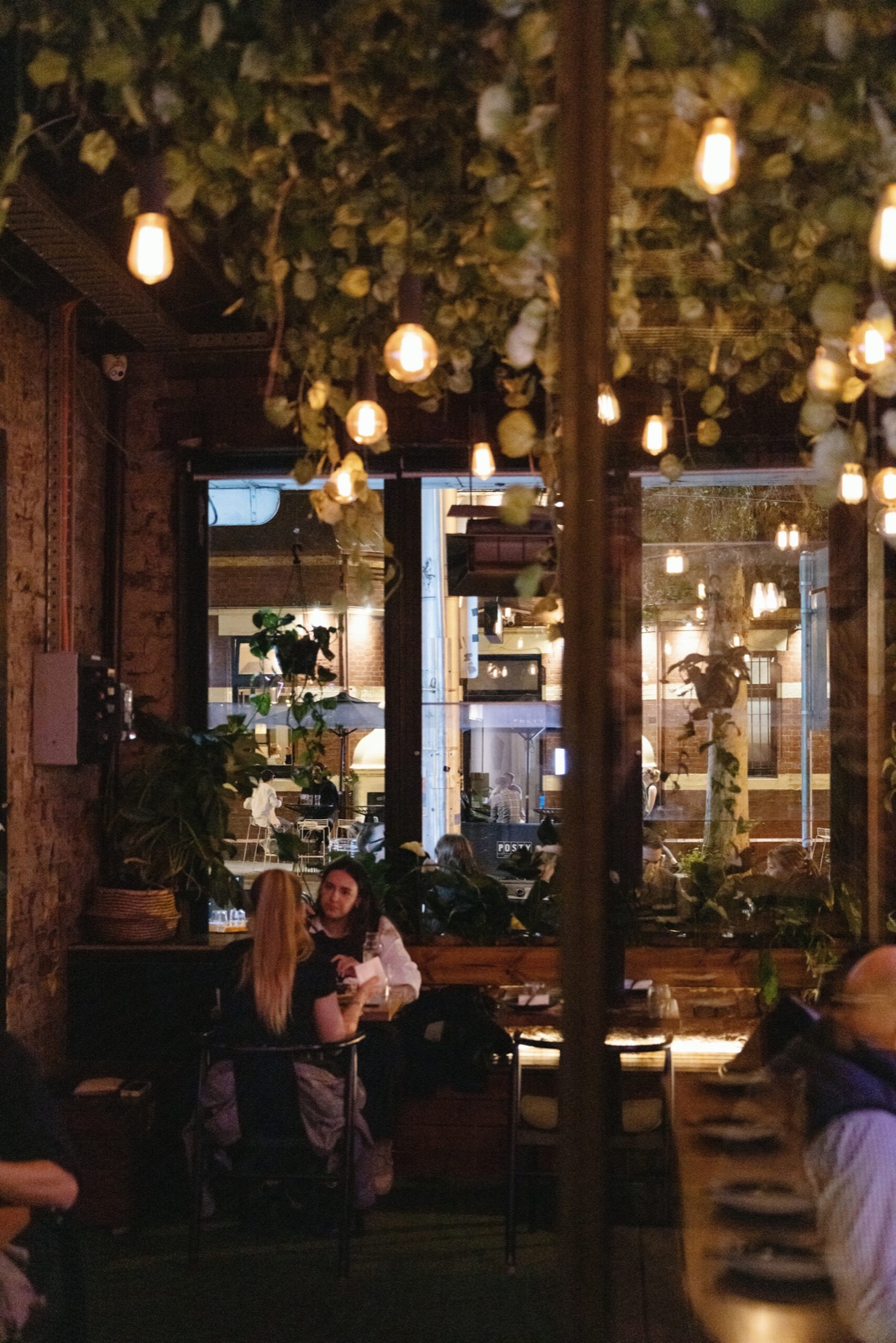 The open-air greenhouse dining room at Hochi Mama, Richmond